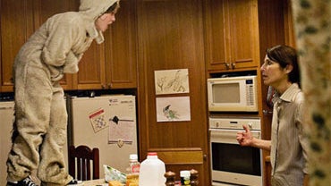 Max Records as Max and Catherine Keener as Connie in "Where the Wild Things Are." 