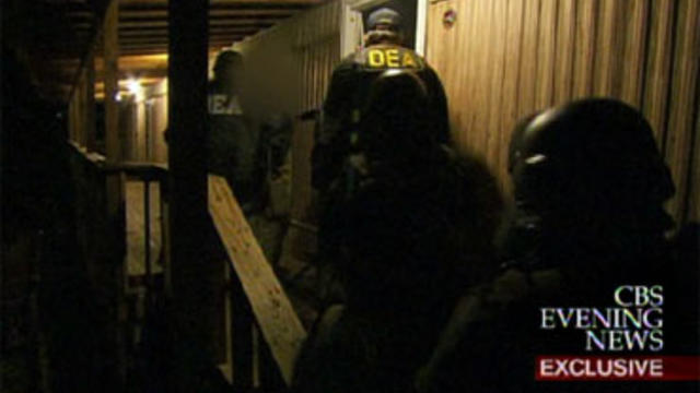 Federal agents raid a drug house as part of "Project Coranado." 