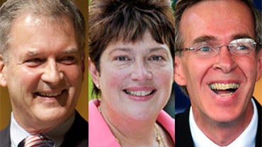 Bill Owens, Dede Scozzafava and Doug Hoffman 