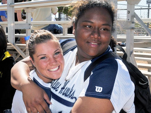 SLIDESHOW - Kyrstin Gemar, 22, of Grossmont, Calif.; Afton Williamson, 20, of Lake Elsinore, Calif.; and Ashley Neufeld, 21, of Brandon, Manitoba in Canada. 