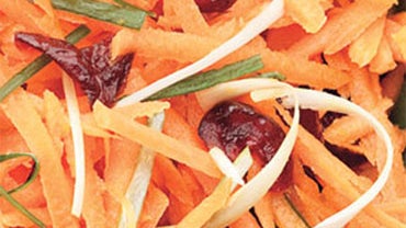 Bon Appetit: Carrot and Cranberry Salad with Fresh Ginger Dressing 