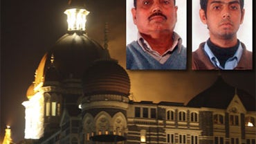 Police images of two men identified as Mohammad Yaqub Janjua, 60 (left), and his son, Aamer Yaqub Janjua, 31, both of Pakistan, were arrested November 21, 2009 in an early morning raid in Brescia, Italy, where they managed a money transfer agency. 