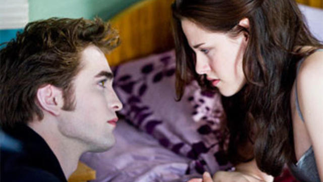 Robert Pattinson and Kristen Stewart in "The Twilight Saga: New Moon." 