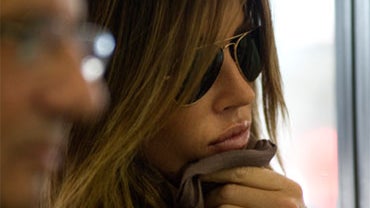 Rachel Uchitel, accused Tiger Woods mistress, Nov. 29, 2009 at LAX. 