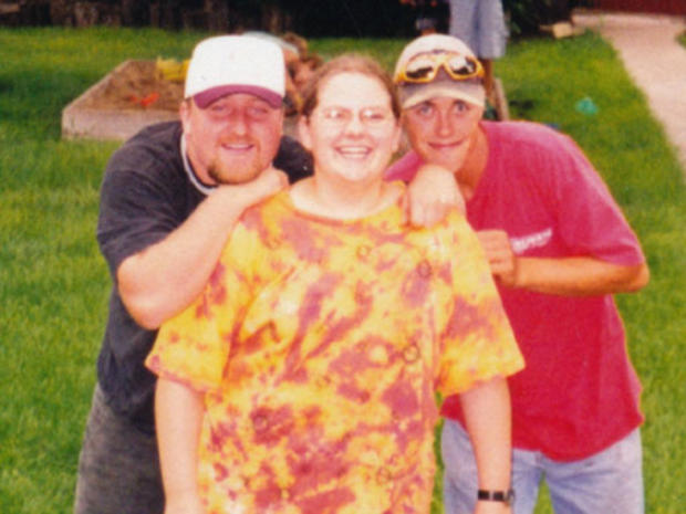 Mike Golub, right, with his stepbrother, Beau Hines, left, and good friend Danae Meurer, center, in the summer of 1998. 
