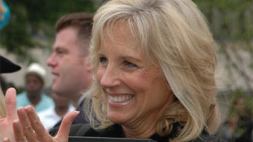 Dr. Jill Biden at Kingsborough Community College in Brooklyn, N.Y., where she delivered the commencement address on June 11, 2009. 