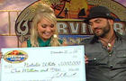 Natalie White and Russell Hantz on The Early Show. 