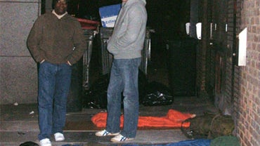 Prince William sleeps on street 