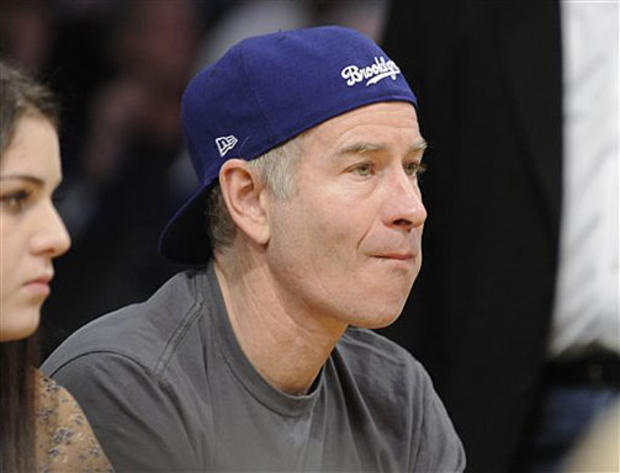 John McEnroe at Lakers Game 