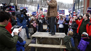 Massachusetts State Senator Scott Brown, R-Wrentham, campaigns at the Wachusett Mountain Ski Area in Princeton, Mass., Sunday, Jan. 17, 2010. 