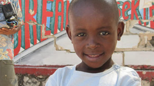 Fifty-six children were killed when their orphanage collapsed in the earthquake in Haiti.  This is one of the 78 orphans who survived. 