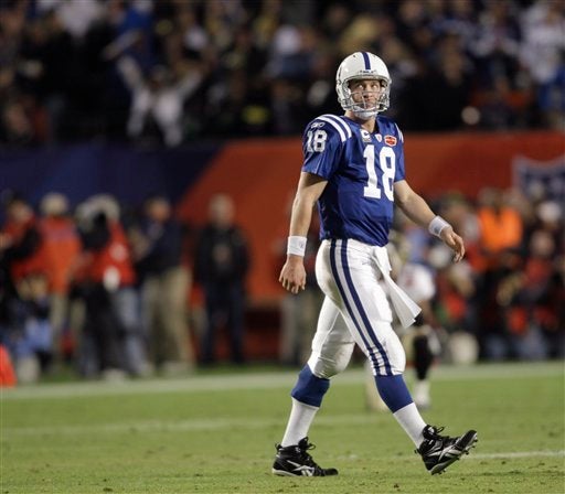 Indianapolis Colts quarterback Peyton Manning 