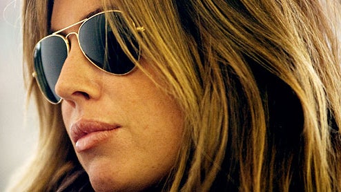 Rachel Uchitel, Tiger Woods alleged mistress, appears in front of her NY home Nov. 29, 2009. 