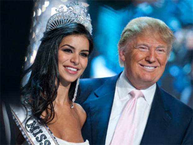 Donald Trump and Rima Fakih, winner of the Miss USA 2010 Pageant, on May 16, 2010, in Las Vegas. (Photo by Tom Donoghue/PictureGroup) 