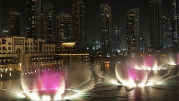 The Fountains of Dubai, designed by Mark Fuller of WET. 