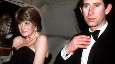 Britain's Prince of Wales and then-fiancee Lady Diana Spencer arrive for their first official engagement together, a charity event at the Goldsmith's Hall in London, March 9, 1981 photo. 