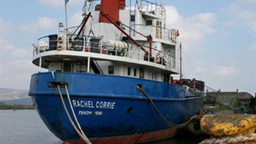 This undated photo provided by FreeGaza.org shows the Irish-flagged ship the MV Rachel Corrie. 