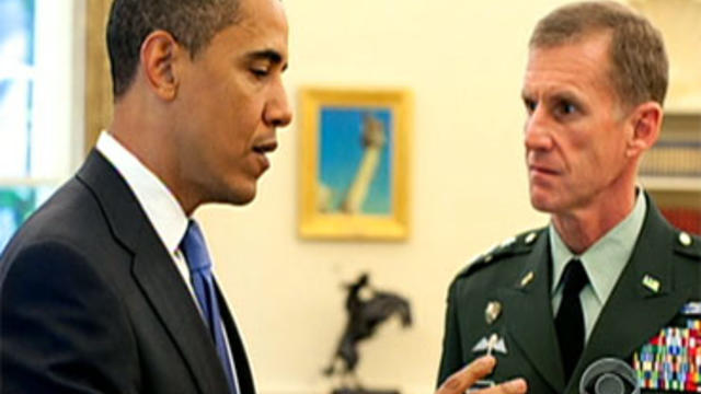 obama mcchrystal still on evening news june 22, 2010 