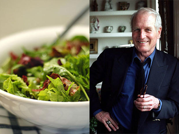 Paul Newman and salad. 