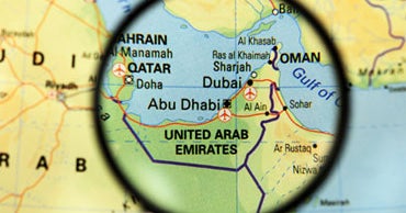 Abu Dhabi On A World Map