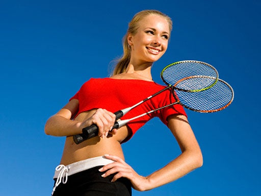 badminton, generic, stock, woman 