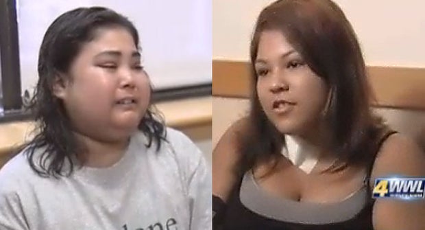 Madison Tully, 16, left, has both Lupus and sickle cell anemia. Her long lost sister Jasmin Thomas, 17, right, has agreed to give her a bone marrow transplant.