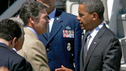 Barack Obama, Rick Perry 