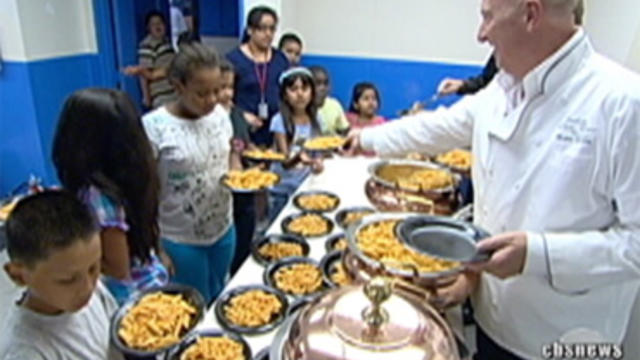 Bruno Serato, owner of the White House Restaurant in Anaheim, provides 150 meals daily to homeless children.  