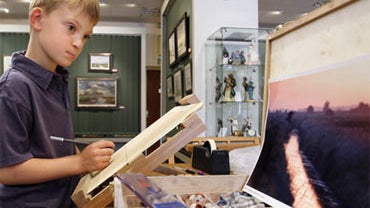 Kieron Williamson, an eight-year-old painting prodigy  