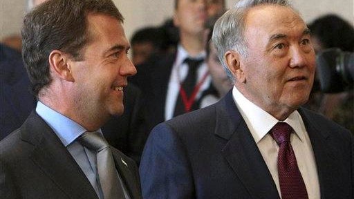 Dmitry Medvedev, Nursultan Nazarbayev 