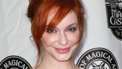 Christina Hendricks is seen backstage during the 62nd Primetime Emmy Awards Sunday, Aug. 29, 2010, in Los Angeles. 