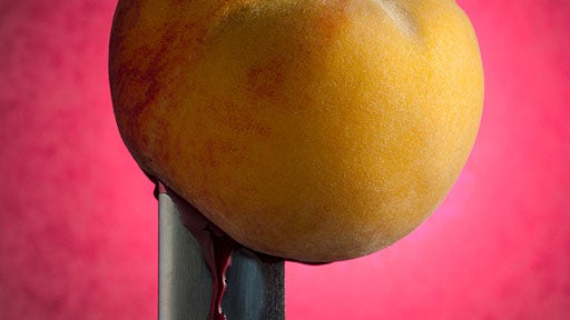 peach, knife, blood, generic, stock 