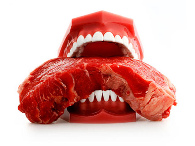 dentures, teeth, meat, food safety, generic, stock 