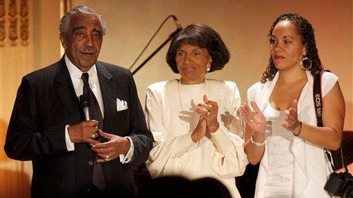 Charles Rangel, Alicia Rangel, Alma Rangel  