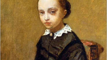 The missing painting, "Portrait of a Girl" by Jean-Baptiste-Camille Corot. 