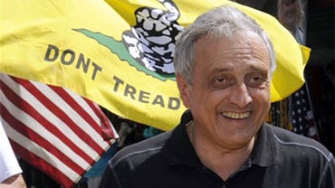 In this Aug. 20, 2010 file photo, Republican candidate for New York governor, Carl Paladino, visits the Altamont Fair in Altamont, N.Y. Paladino has beaten the Republican designee in the race for the party's nomination for New York governor Tuesday, Sept. 