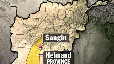 afghanistan map sangin district, helmand province 