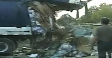 Suspect Jumps in Dumpster, Gets Compacted - CBS News