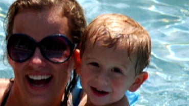 Christie Vaughn with her adopted son Grayson. Christie and her husband Jason may have to return Grayson to his biological father.  