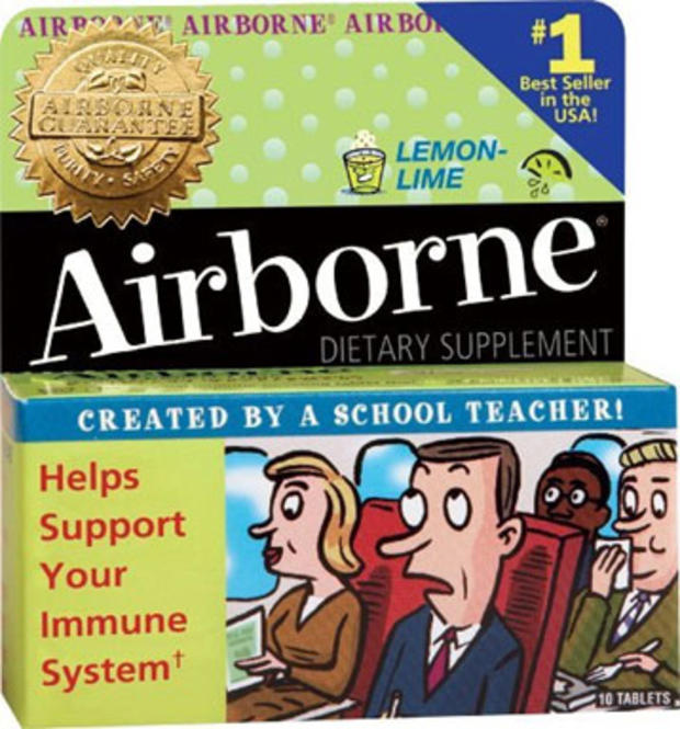 Airborne burned for false claims to cure colds and flues. 