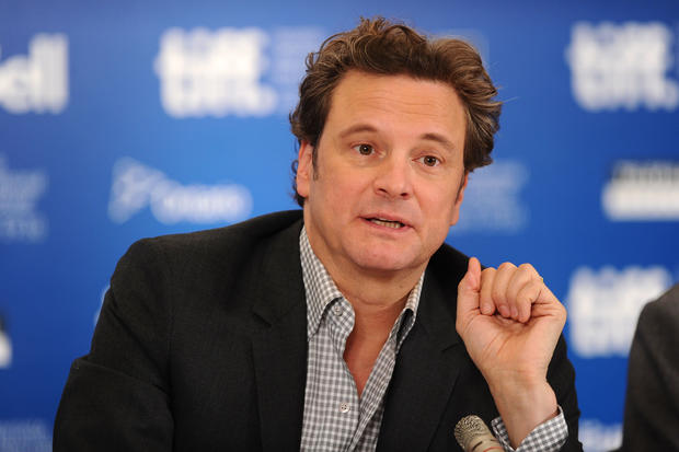Actor Colin Firth speaks at 'The King's Speech' press conference during the 2010 Toronto International Film Festival at the Hyatt Regency on September 11, 2010 in Toronto, Canada. (Photo by Alberto E. Rodriguez/Getty Images)  