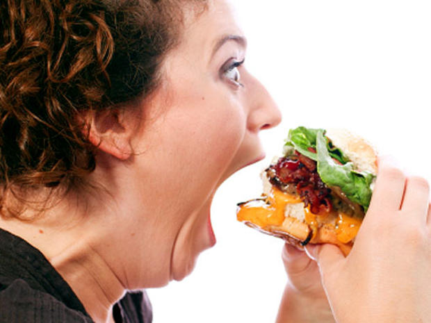 eating, hamburger, woman, crazy, hungry, obese, fat, gorge 