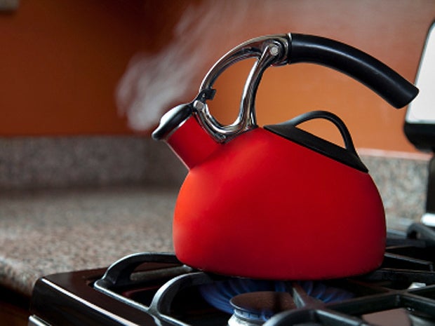 tea pot, kettle, red, stove, Alzheimer's, 4x3, generic