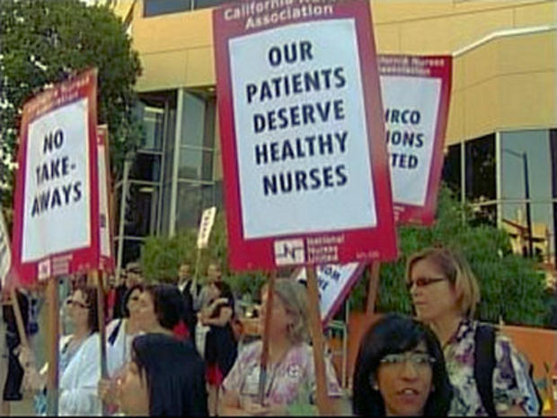 Oakland nurses strike 