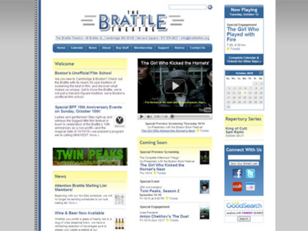 Brattle Theater Web Site 