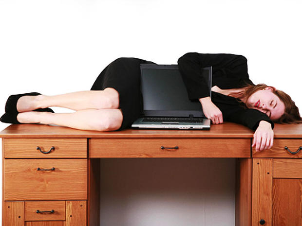 woman asleep on desk 4x3 