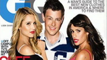 From left, Dianna Agron, Cory Monteith and Lea Michele are shown on the cover of GQ magazine's November 2010 issue. The magazine hits newsstands on Oct. 26. 