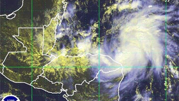Tropical Storm Richard lashed the Caribbean coast of Honduras on Saturday, Oct. 23, 2010. 