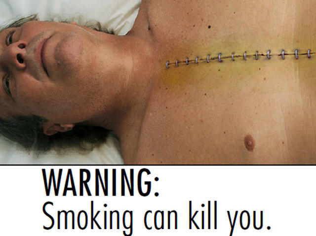 dead body smoking campaign