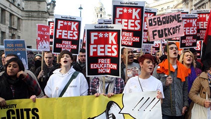 CAROUSEL UK University Fees Protest 